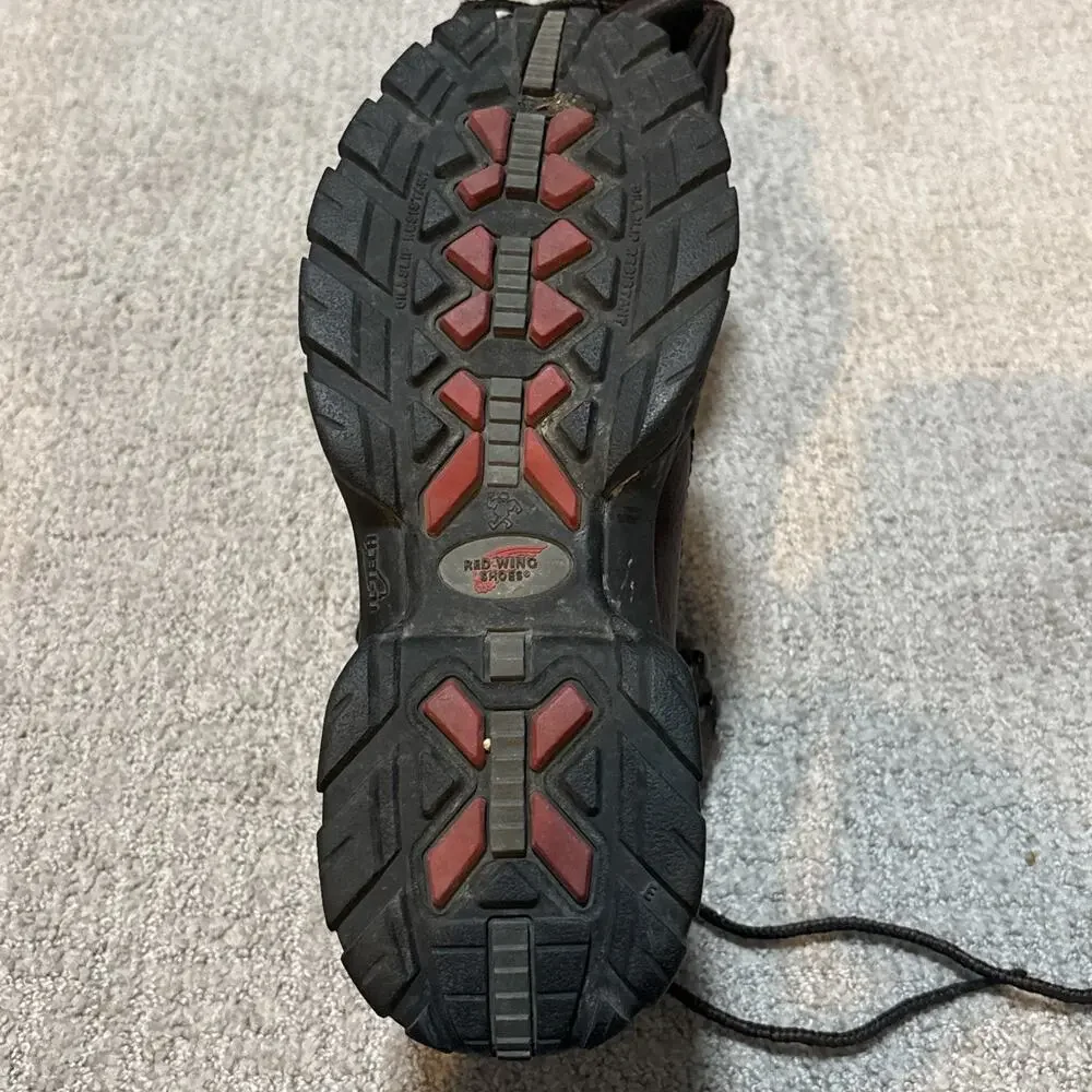 Red Wing 6681 Waterproof Steel Toe Safety Hiker Brown TC Tech Boots Size 6.5